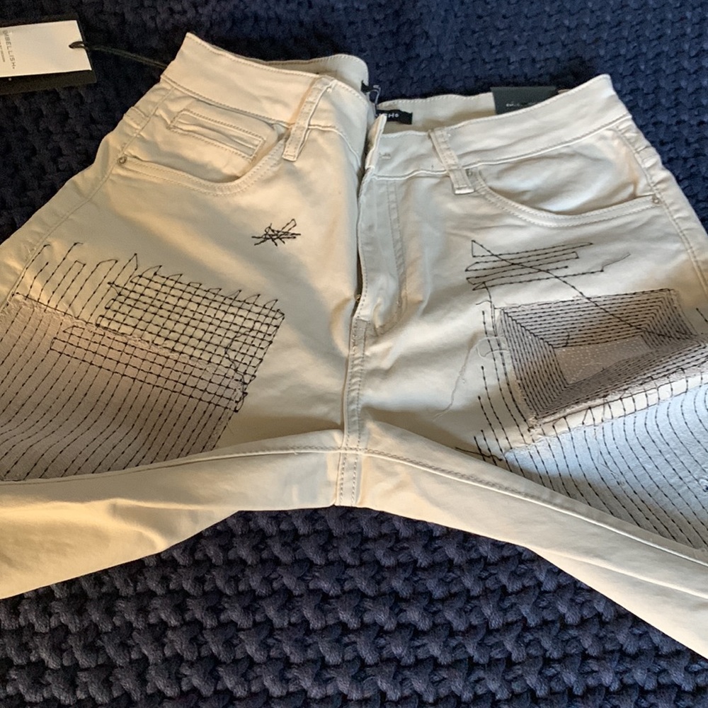 Men’s Embellish gray denim patchwork - Picture 6 of 9